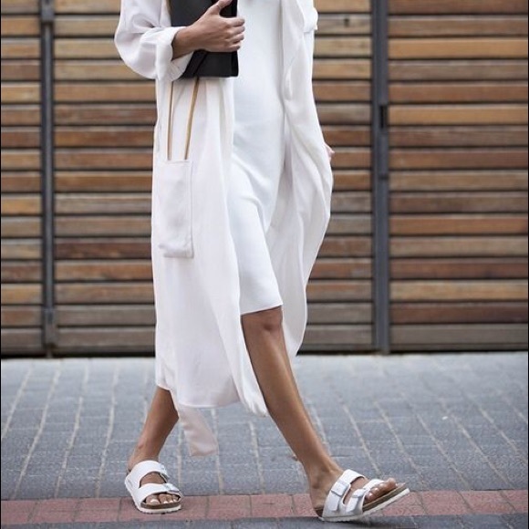 *NEW* White Rubber 2 Strap Summer Sandals 7.5-8-8.5 / 38.5 EU - Picture 14 of 16